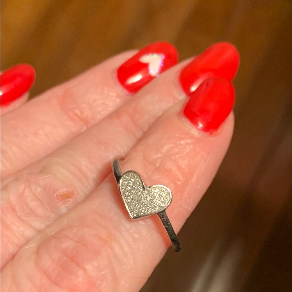 Beautiful 14k white gold ring - Picture 3 of 11
